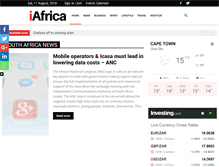 Tablet Screenshot of news.iafrica.com